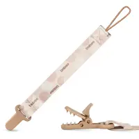 Baboo Textile Soother Holder clips pentru suzetă Au Naturale 1 buc