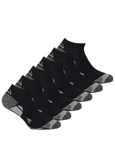 Set de sosete unisex pana la glezna - 6 perechi - Negru