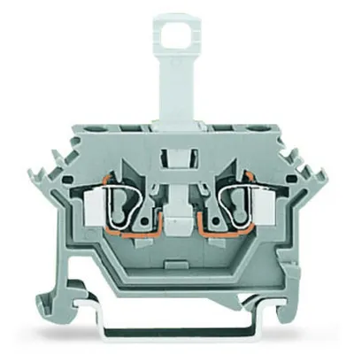 2-conductor disconnect terminal block; for DIN-rail 35 x 15 and 35 x 7.5; 2.5 mm²; CAGE CLAMP®; 2,50 mm²; blue