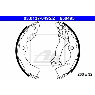 Set saboti frana ATE 03.0137-0495.2