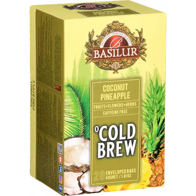 Ceai asortat Coconut & Pineapple, 20 plicuri, Basilur