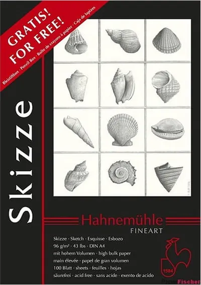 Bloc de schițe Hahnemuhle Skizze - A4, 2 buc x 100 de coli