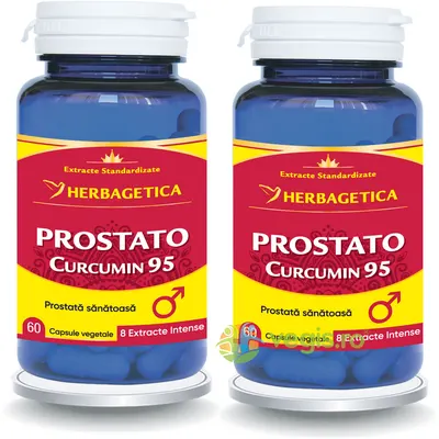 Pachet Prostato Curcumin 95 60cps + 60cps (50% reducere la al doilea produs)