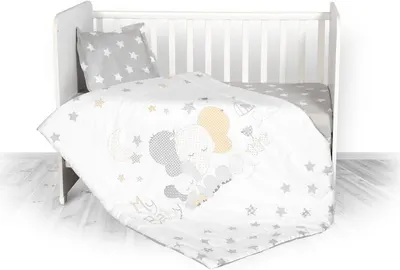 Set lenjerie de pat Lorelli - Cosy, 3 piese, Ranfors, gri