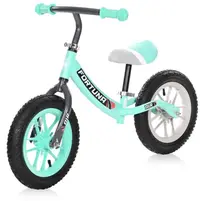 Bicicletă de echilibru Lorelli - Fortuna Air, cu jante iluminate, gri si verde