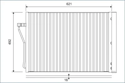 Radiator AC condensator cu uscator, aluminiu potrivit BMW Seria 7 (F01, F02, F03, F04) 4.4 6.0 09.08-12.15