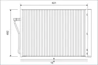 Radiator AC condensator cu uscator, aluminiu potrivit BMW Seria 7 (F01, F02, F03, F04) 4.4 6.0 09.08-12.15