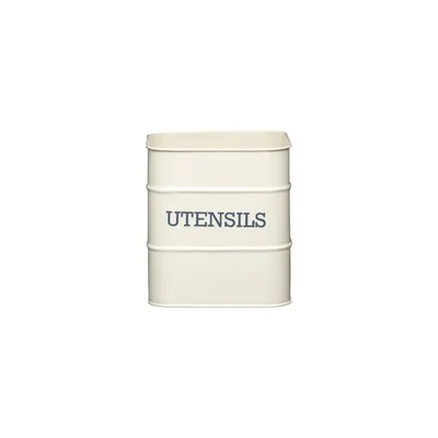 Vas metalic pentru ustensile de bucătărie Kitchen Craft Living Nostalgia, crem