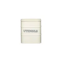 Vas metalic pentru ustensile de bucătărie Kitchen Craft Living Nostalgia, crem