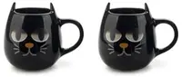 Căni termoizolante pentru espresso Balvi - Wake Cat, 150 ml, 2 bucăți