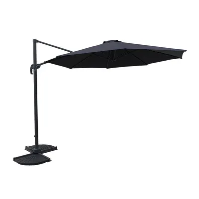 Umbrelă de soare gri 300x300 cm Deluxe – Garden Pleasure