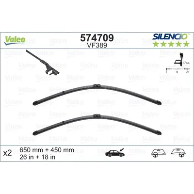 Lamela stergator VALEO 574709