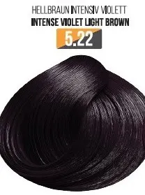 Vopsea Profesionala Cu Amoniac Redus EVOQUE Milk Therapy, Nuanta 5.22 Intense Violet Light Brown - Cu Tehnologie Lipid Micro Emulsion, 100 ml - Evoque