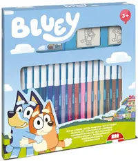 Set carioci Multiprint Bluey - 18 bucăți , cu 2 stampile