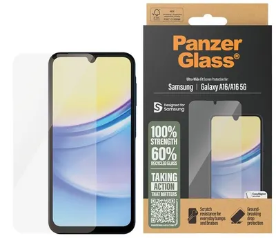 Protector de sticlă PanzerGlass - Ultra Wide Fit, Galaxy A16, transparent
