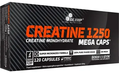 Creatine Mega Caps, 1250 mg, 120 capsule, Olimp