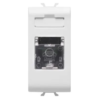 Priza Telefonica Standard Internationala - Rj11 Toolless - 1 Modul - Alb Lucios - Antibacterian - Chorusmart