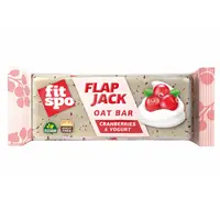 Baton de ovaz cu merisoare si iaurt Flapjack, 90mg, FitSpo
