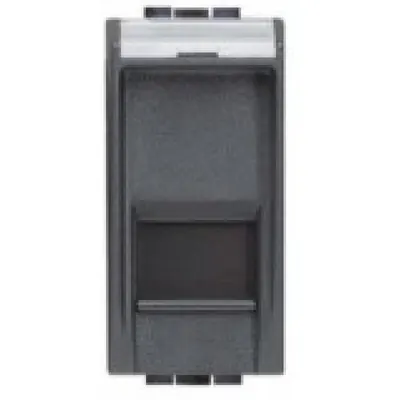Priza RJ45 FTP CAT5E 1 modul Bticino Livingt Light L4279C5F, antracit