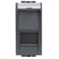 Priza RJ45 FTP CAT5E 1 modul Bticino Livingt Light L4279C5F, antracit