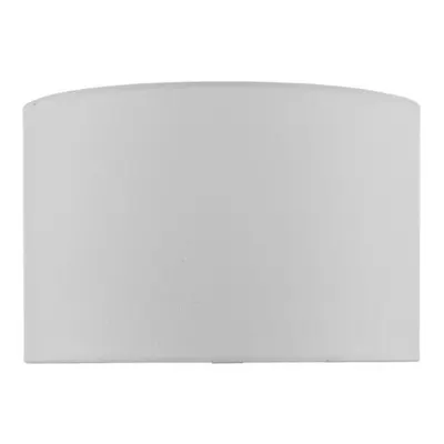 Abajur Weylin White Faux Silk Drum Shade 32cm