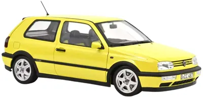 Model colecționar NOREV Modern: Automobile - Volkswagen Golf GTI Color Concept (Yellow) (1994)