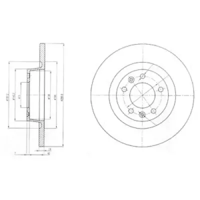 Disc frana DELPHI BG4085