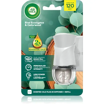 Air Wick Blue Eucalyptus & Cedarwood odorizant electric cu rezervã 19 ml