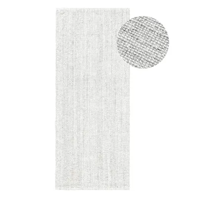 Covor tip traversă gri deschis reversibil/țesut manual din iută 80x200 cm Bouclé Jaipur – Hanse Home
