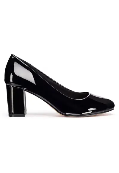 Pantofi dama - piele ecologica - negruqwfwq - Negru