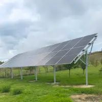 Structură din oțel pentru montaj panouri fotovoltaice, unghi reglabil-6 Kw