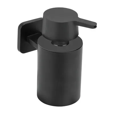 Dozator de săpun lichid negru mat autoadeziv cu Turbo-Loc din oțel inoxidabil Porto – Wenko