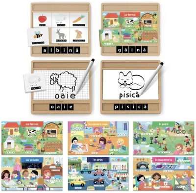 Joc educativ Enciclopedia Montessori - Primul pas spre scriere