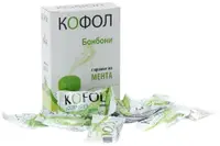 Kofol cu aromă de mentă, 12 bomboane, Charak Pharma