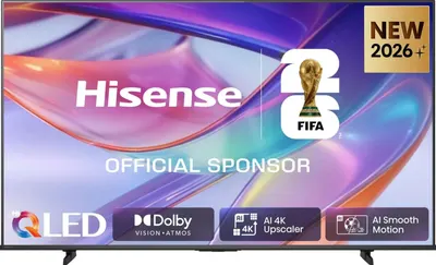 Televizor smart Hisense - 75E7S, 75", 4K, QLED, HDR10+, Dolby Atmos-Vision IQ, 2x15W, HomeOS U9.5, negru