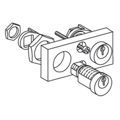 Profalux Butuc Cheie +Kit -Pentru Nw Sasiu -Pozitie Deconectat - 2 Chei Diferite