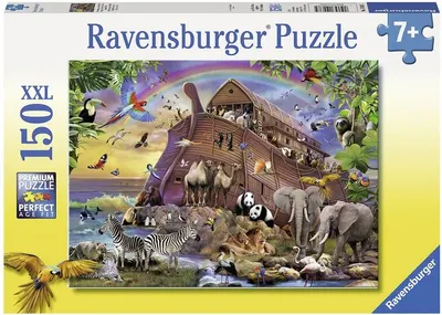 Puzzle Ravensburger din 150 XXL de piese - Urcarea in arca lui Noe