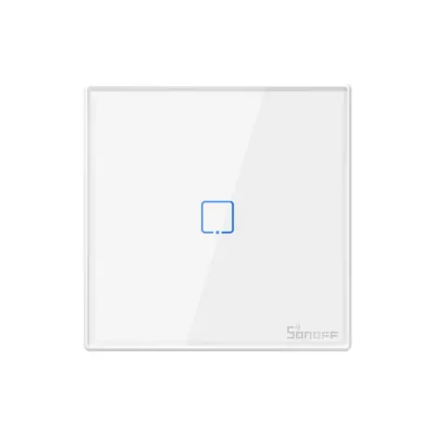 Telecomanda Sonoff T2EU1C-RF cu 1 canal, 433 MHz, Semnal RF, Alb