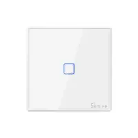 Telecomanda Sonoff T2EU1C-RF cu 1 canal, 433 MHz, Semnal RF, Alb