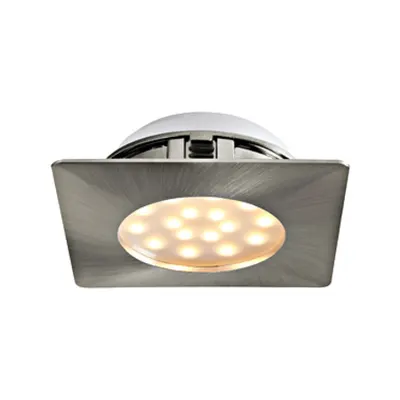 Pineda square / fixed 12W 3000K nickel-matt IP20