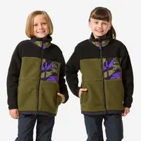 Polar sherpa chaude copii 7-15 ani, NH 900 zip Verde-Negru