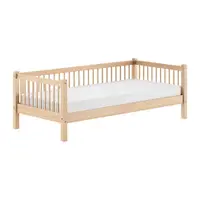 Pat pentru copii în culoare naturală din lemn de fag cu somieră 90x200 cm Forrest – Vipack