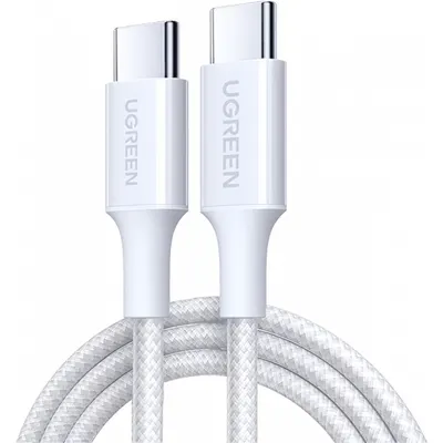 Cablu Date si Incarcare USB-C - USB-C UGREEN L501, 60W, 2m, Alb
