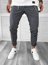 Pantaloni barbati casual in carouri 11961 V14-2