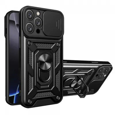 Husa pentru Apple iPhone 16 Pro, Techsuit, CamShield, Neagra