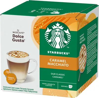 Capsule de cafea STARBUCKS - Caramel Macchiato, 6 băuturi