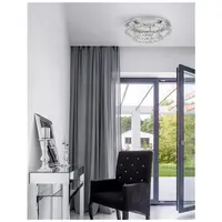 Plafoniera QUENTIN Crom Aluminiu K9 Crystal LED 44 Wat 230 Volt 2640Lm 3500K IP20