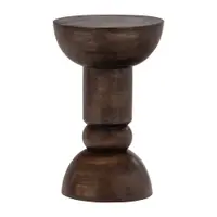 Măsuță auxiliară rotundă din lemn de mango ø 46 cm Emel – WOOOD