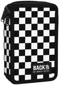 Penar cu rechizite BackUp DW - Chess, cu 2 fermoare