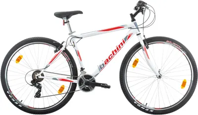 Bicicletă de munte cu viteze Bachini - Pro, 29", 480 mm, alb/roşu